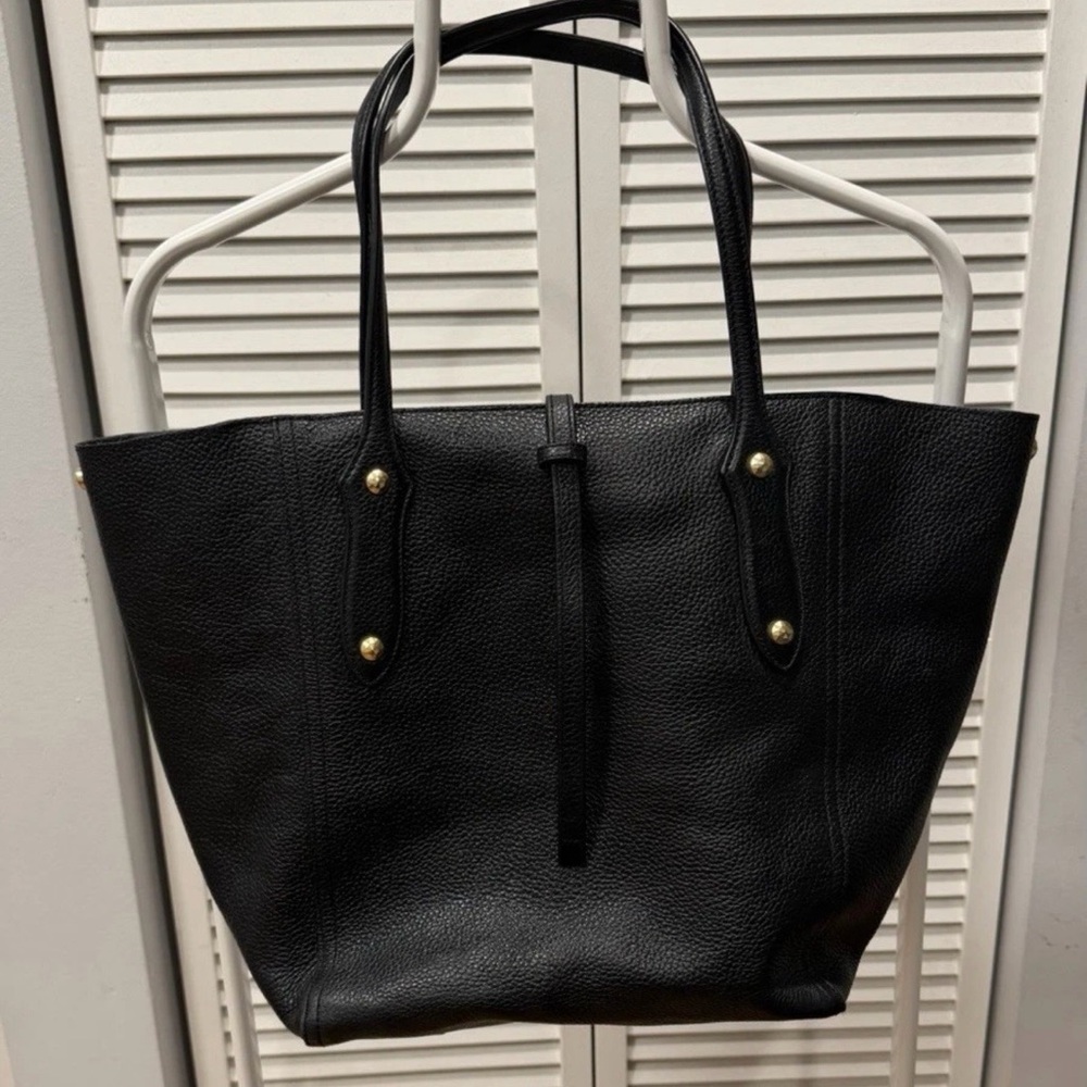 Annabel Ingal Large Isabella Tote Bag Black Leather